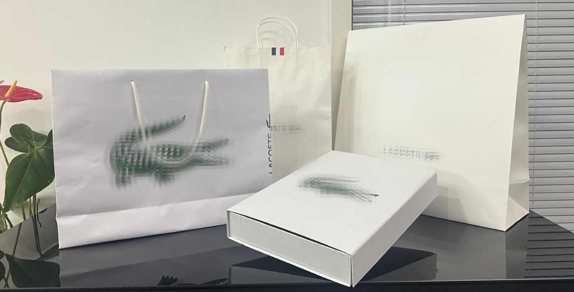 Shopping bags and boxes